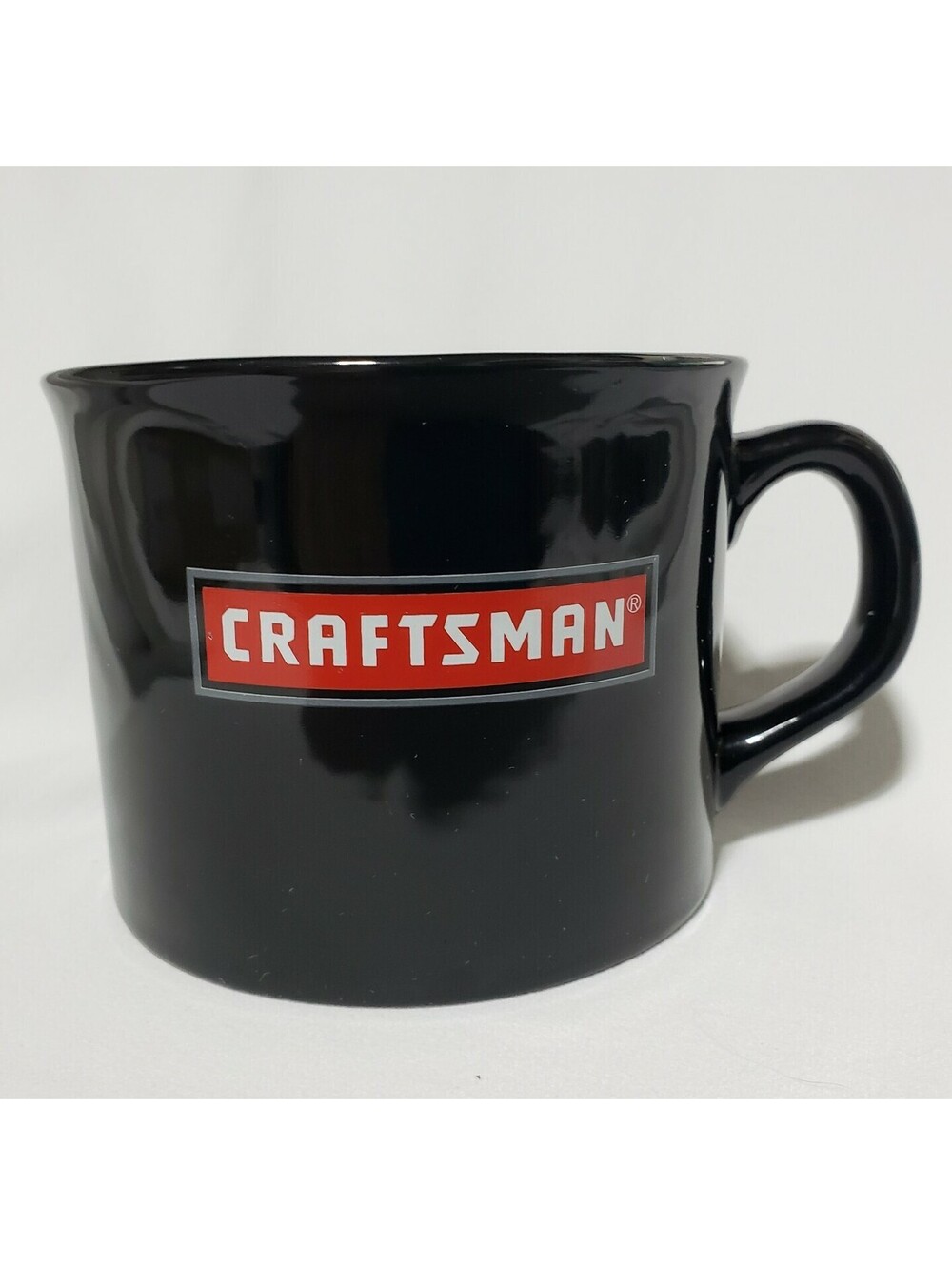 Craftsman Tool Coffee Mug Black Ceramic Large Soup Chili Bowl Tea Sears